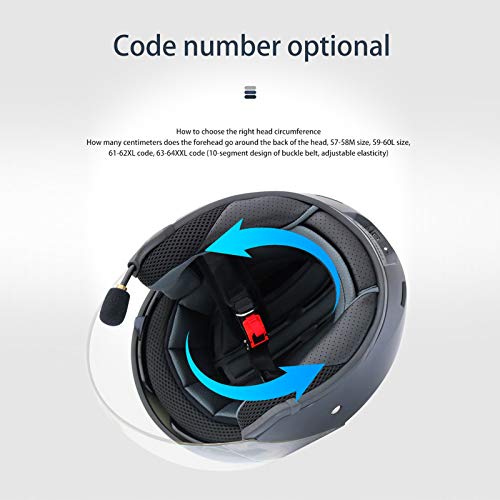 Casco Moto Jet Bluetooth DOT Omologato 3/4 Casco