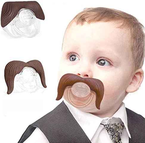 3pcs Funny Pacifier for Baby, Newborn Infant Pacifier Gift BPA Free Latex Free Made with Silicone