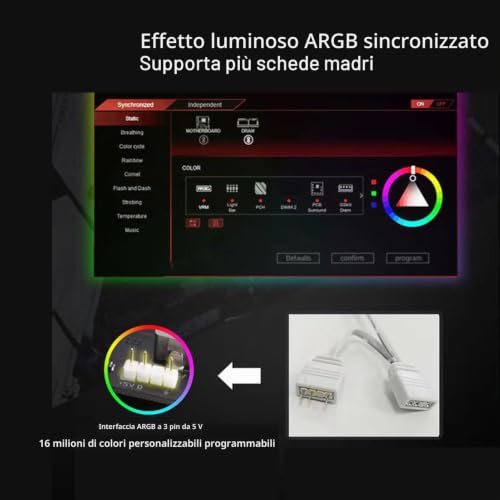 Dissipatore Calore RAM PWM Doppia Ventola ARGB 5V 3 Pin - RAM - Immagine 2