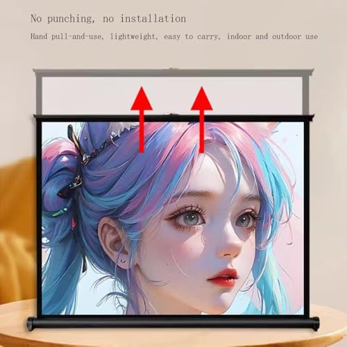 Pantalla portátil plegable para proyector 30 pulgadas 4:3 miniatura 4