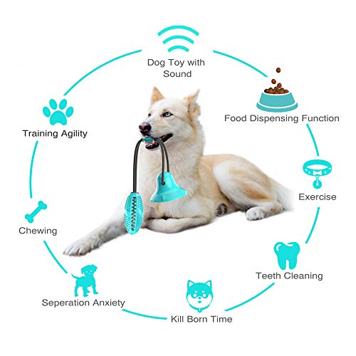 Blusea Bola de treinamento para mordidas de cães, brinquedo de mastigar multifuncional para animais