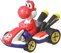 Vista 1 de DieCast Hotwheels Mario Kart Red Yoshi Standard Kart - Toty Winner 2021