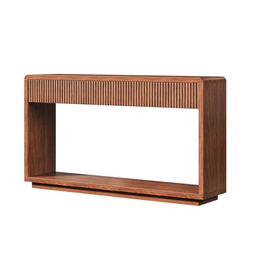 Evermagin 59'' Walnut Entryway Table with Drawers