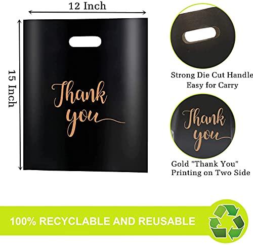 MUKOSEL Reusable Plastic Thank You Bags
