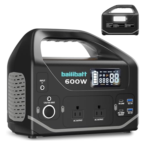 Portable Power Station 600W Lithium Battery Bailibatt Small Portable Generator