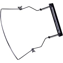 Adjustable Harmonica Neck Rack Holder Stand with Metal Frame and Comfortable Rubberized Neck for 10 Hole Harmonicas Black