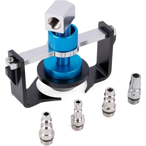 Marchfunny Adattatore per dispositivo di spurgo freni in lega di alluminio con guarnizione a prova di perdite e 4 connettori rapidi per la maggior parte dei veicoli