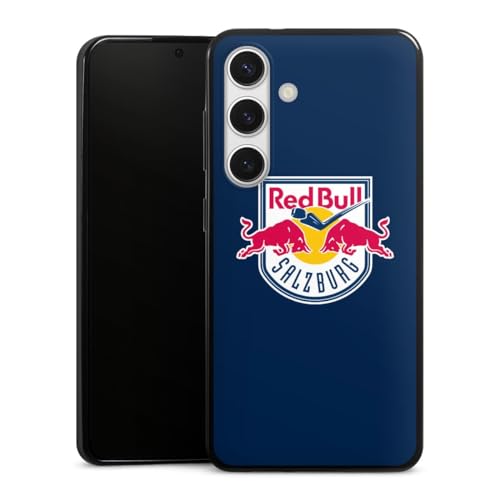 Slim Case extra dünn kompatibel mit Samsung Galaxy S24 Silikon Handyhülle schwarz Hülle EC Red Bull Salzburg Offizielles Lizenzprodukt Eishockey