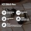 Linsoul KZ ZS10 Pro, 4BA+1DD 5 Driver in Ear Monitor, HiFi Wired Earbuds, Gaming Earbuds, Hybrid IEM Earphones with Stainless Steel Faceplate, Recessed 2 Pin Detachable Cable(Without Mic, Black) #5