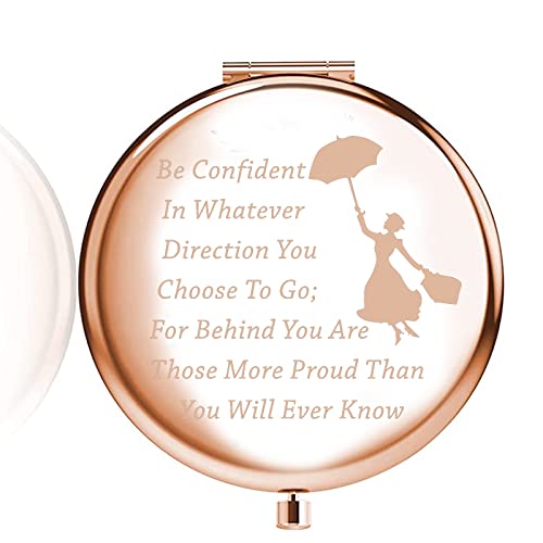 LQRI Mary Movie Compact Mirror - Inspirational Quote Gift Makeup Mirror