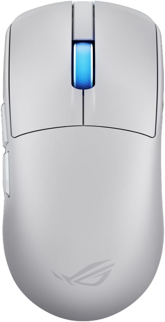 ASUS ROG Harpe II Ace Wireless Esports Gaming Mouse – 2025, Pro-Tested, Right-Handed, 48g Lightweight, Tri-Mode Connectivity, 42K DPI, 8K Polling, 101Hr Battery, Web-Based Tool, PC/Mac Support - White | Right-Handed, 48g Lightweight, Tri-Mode Connectivity, 42K DPI, 8K Polling, 101Hr Battery, Web-Based Tool, PC/Mac Support