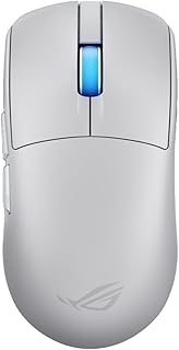 ASUS ROG Harpe II Ace Wireless Esports Gaming Mouse – 2025, Pro-Tested, Right-Handed, 48g Lightweight, Tri-Mode Connectivity, 42K DPI, 8K Polling, 101Hr Battery, Web-Based Tool, PC/Mac Support - White