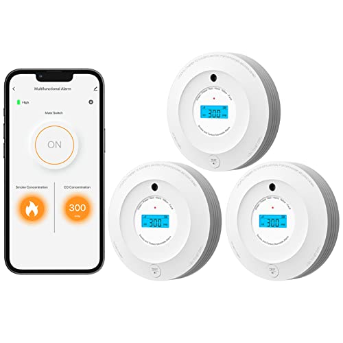 AEGISLINK Wi-Fi Combination Smoke and Carbon Monoxide Detector Compatible with TuyaSmart & Smart...
