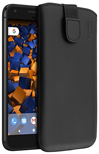 mumbi etui skórzane kompatybilne z Google Pixel, czarne