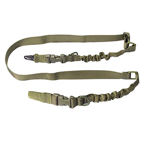 Woltis Two Point Gun Sling, Adjustable Bungee Rifle Sling Strap Military Tactical Qd Quick Detach Sling With Hook For Outdoor Hunting Shooting Green #TOP3