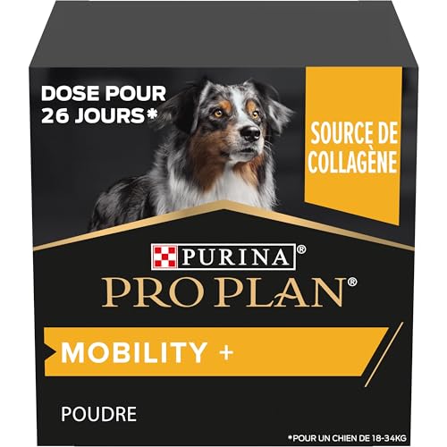 PURINA PRO PLAN | Mobility+ | Chien | Aliment complémentaire pour Chien Adulte | Riche en collagène naturel | Soutient la bonne santé articulaire et la mobilité | Poudre | Boîte de 60g