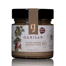 Garisar - Double Roasted Hazelnut Paste Pure Natural, No Additives, Non-GMO - 80% Hazelnut - 7.40 oz Pack of 2