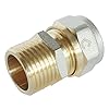 SOMATHERM FOR YOU – / 3716-16-15 – compressione Raccordo diritto per multistrato Ø16 pipe – Maschio 15/21 (1/2 ”)