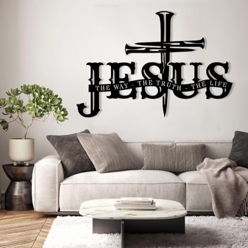 kawazu Jesus The Way The Truth The Life Metal Wall