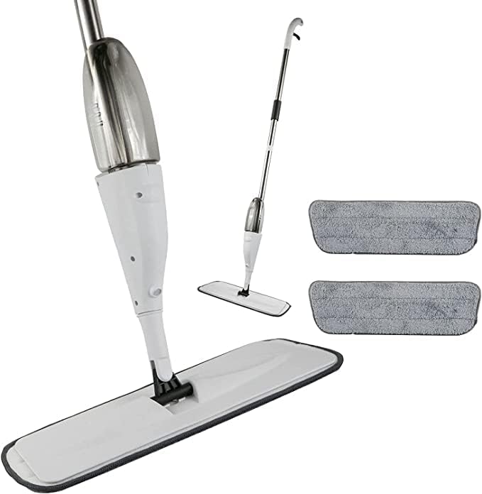 TDOO Microfiber Spray Mop for Floor Cleaning,Wet and Dry Floor Cleaner,360 Degree Spin Microfiber Dust Kitchen Mop with Washable Pads 360ML Water Tank Sprayer (UAE)
