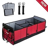 Halten Sie sauber und ordentlich: Schmutziges Auto Umwelt Reise reduzieren und Fahr experience.3 Compartments großen Boot-Veranstalter können die meisten stuffs.For Beispiel Auto Reinigungsmittel, Notversorgung, Reisen Tools organisieren, Einkaufstaschen, usw.