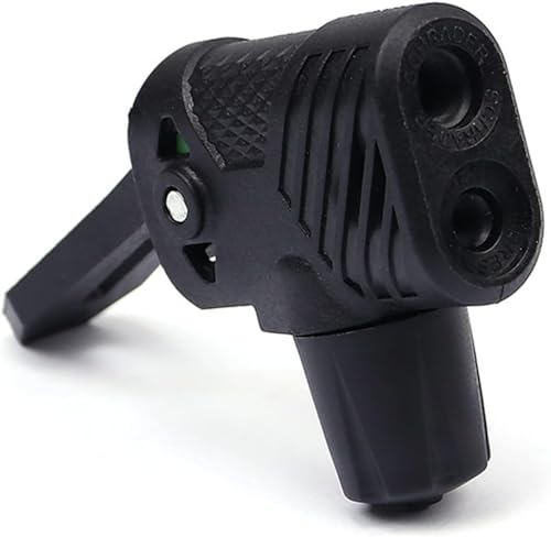 Insuflador de pneu de bicicleta preto multiuso, conector de bomba de bicicleta para adaptador de bom