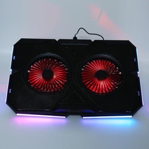 Base refrigerante RGB para laptop con 2 ventiladores miniatura 6