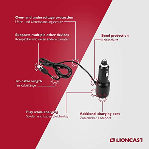 Kfz-Ladegerät Lioncast für Nintendo Switch und Switch Lite