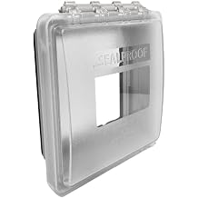 Sealproof Slim 2-Gang Shallow Not In Use Weatherproof Outdoor Outlet Cover | Lockable, 45 Configurations, Low Profile