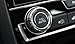 iJDMTOY 2pcs Silver Anodized Aluminum AC Climate Control Turner Ring Covers Compatible with 2016-21 10th Gen Honda Civic