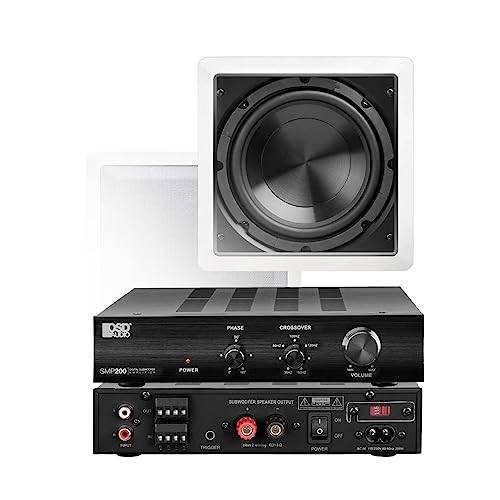 Osd 8" In Wall Subwoofer 150W + Class D Digital Sub Amplifier 200W #TOP6