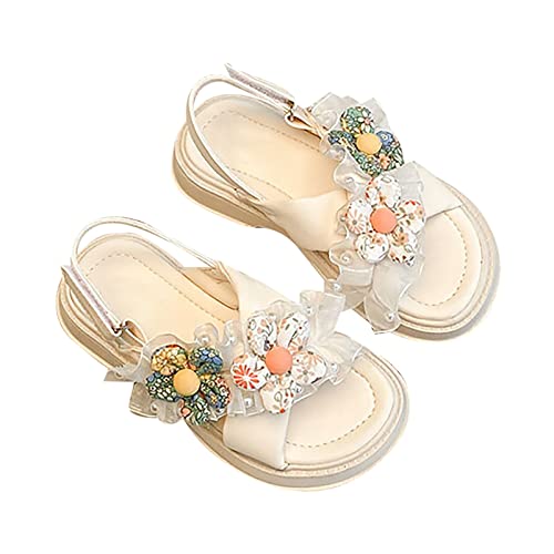 Toddler Walking Shoes Open Toe Light Weight Adjustable Straps Summer Toddler/Little Red Shoes for Kids Girls