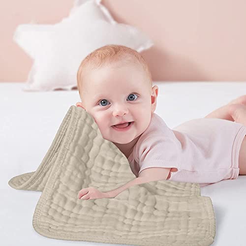Yoofoss-Muslin-Burp-Cloths-6-Pack-Baby-Washcloths-Large-20X10-100-Cotton-6-Layers-Super-Soft-and-Absorbent-Apricot