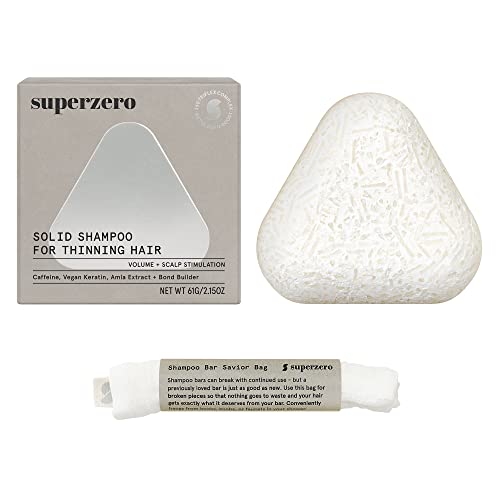 SUPERZERO Thinning Hair Shampoo Bar for Hair Growth - Made...