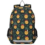 Mochilas escolares para niños de 8 a 12 años: bolsas de libros ajustables para la universidad en varios colores, piñas amarillas