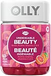 OLLY Supplément Gummy Beauté Indéniable pour femmes Grapefruit Glam avec biotine, kératine et vitamines C et E, 30 jours d'approvisionnement, 60 gummies