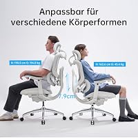 SIHOO Doro C300 Pro V2 Bürostuhl, Adaptive Ganzkörperunterstützung – Ansicht 3