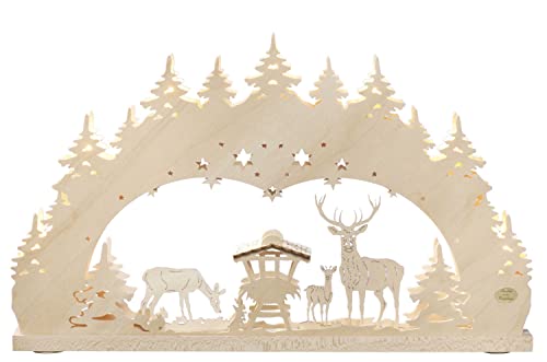 Rudolphs Schatzkiste Arco de Luces 3D Bosque,7-Luces eléctricamente Iluminado BxHxT 52x32x4,5cm Nuevo Arco De Luces Cover