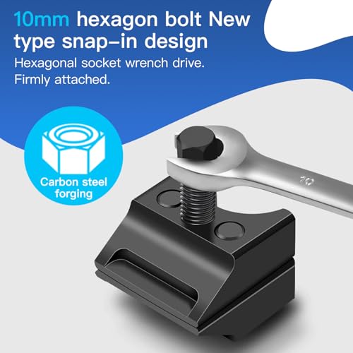 2 Stück Federbein Spreizer Werkzeug mit Geteilter Nabe, Achsschenkel Spreizer Universal, Doppelseitiges Stahl inkl Schlüssel, Traggelenke Stoßdämpfer Werkzeug, Spreizwerkzeug für VW, KFZ und Auto