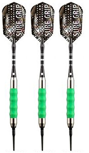 Viper Sure Grip Soft Tip Darts With Accessory Kit (Neon Green, 16 Grams) #TOP1