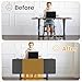 Desk Divider, Clamp On Felt Desk Privacy Panels, Acoustic Sound Absorbing Desk Partition for Office Desk, Reduce Distractions, Dark Gray, 3 Pack, 24 x 24 in and 24 x 48 in