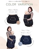 Puddle Pop 防寒 ブランケット 防寒ケープ 【4WAYで変化する工夫たくさん】 抱っこ紐 ベビーカー 子ども乗せ 自転車 ベビー 赤ちゃん ケープ 撥水 防風 フランネル素材 ステップケット (ブラック) の画像8
