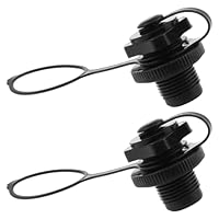 Kajak Ventil Luftventilkappen Schraubventil 2 Stück Universal Ersatz Fit Luftventil für Schlauchboote, Luftmatratzen, Fischerboote, Kanus, Boote 22mm