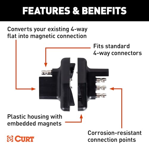 CURT 58306 4-Way Flat Magnetic Connector Adapter by CURT - Image 3