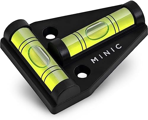 MINIC Magnetyczna poziomica przyczepa kempingowa - mini poziomica kamper - poziomica piramida - mała poziomica z magnesem - Magnetyczna poziomica T - poziomica do kampera
