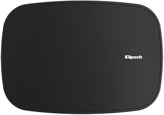 Klipsch RSM-400 Indoor/Outdoor Speaker, Black (Pair) - Two-Way All-Weather Loudspeakers - 4" IMG Woofer & .75" Titanium Dome Tweeter