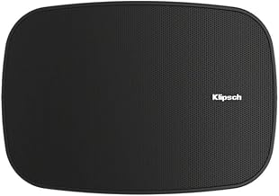 Klipsch RSM-400 Indoor/Outdoor Speaker, Black (Pair) - Two-Way All-Weather Loudspeakers - 4" IMG Woofer & .75" Titanium Dome Tweeter