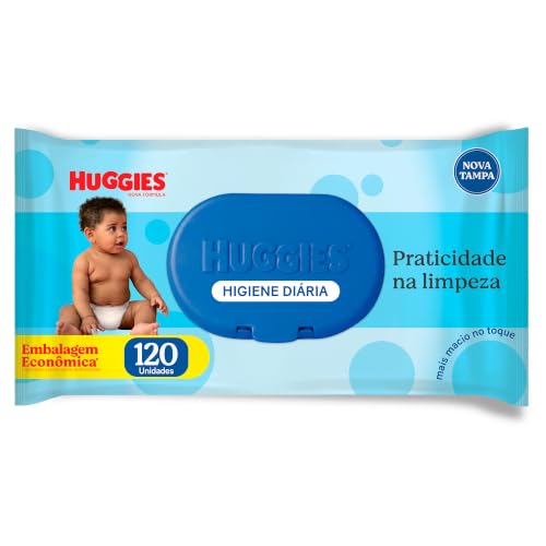 Huggies Lenços Umedecidos Higiene Diária Rendem 2x Mais 120 um
