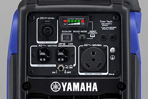 YAMAHA EF2200iS Inverter Generator, 2200 Watts, Blue