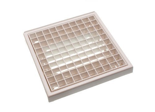 Grille d'auvent 100mm avec capuche pour bloquer l'eau dans les gaines
